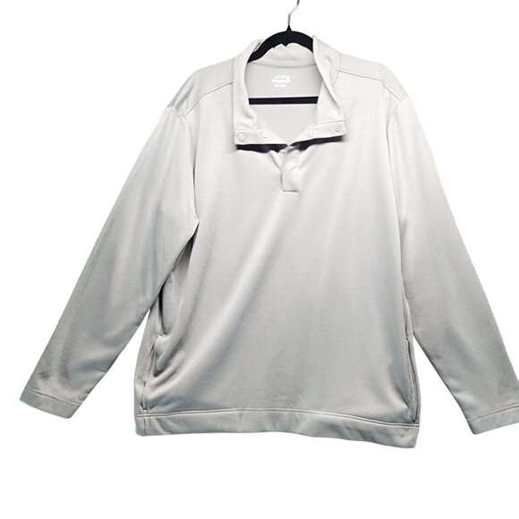 BCG Shirt Mens XL Gray Golf Pullover Long Sleeve Gray 100% Polyester Casual - Picture 1 of 9